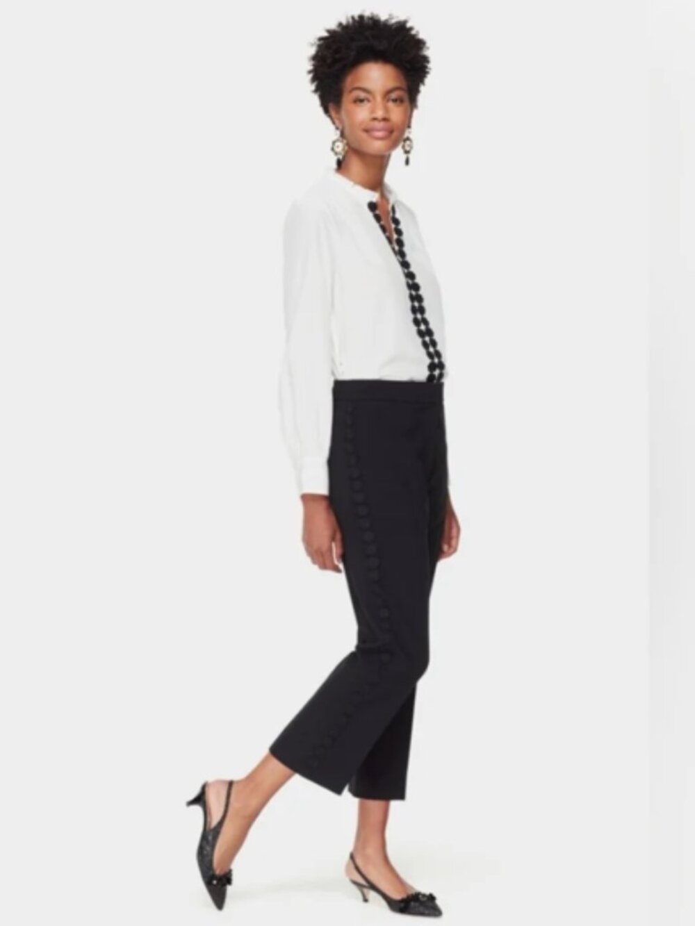 Kate Spade Black Laced Dress Pants. Size 8